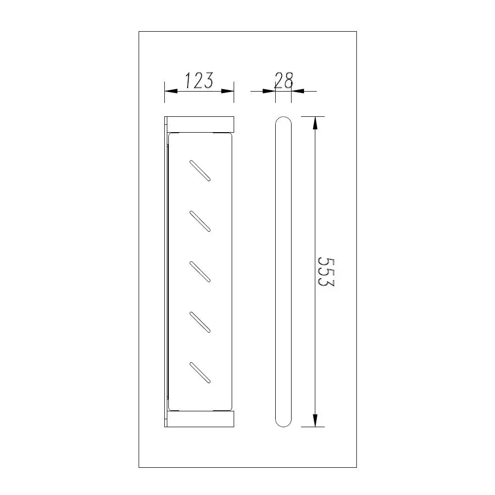 Esperia Brushed Nickel Shower Shelf