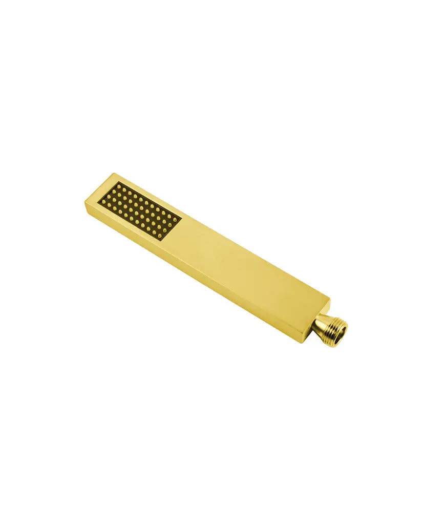 Esperia Square Solid Brass Brushed Yellow Gold Hand Shower Spray