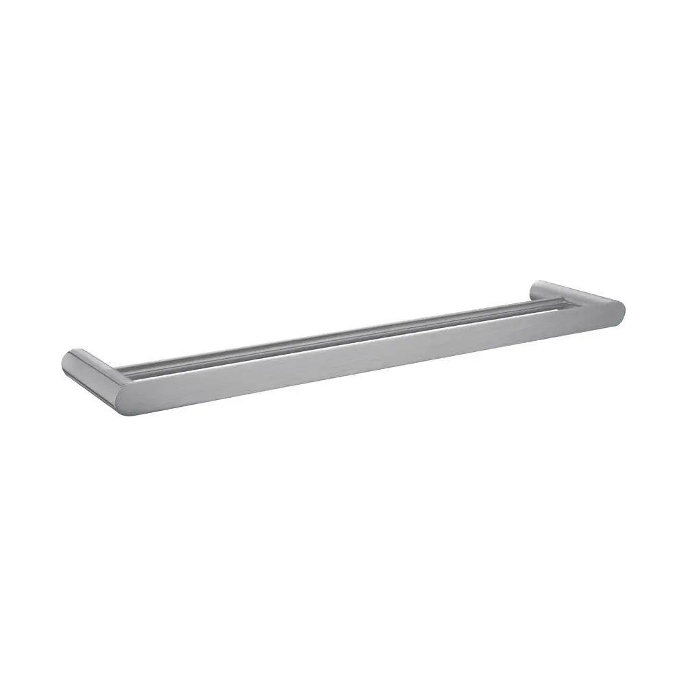 Esperia Brushed Nickel 600mm DoubleTowel Rail