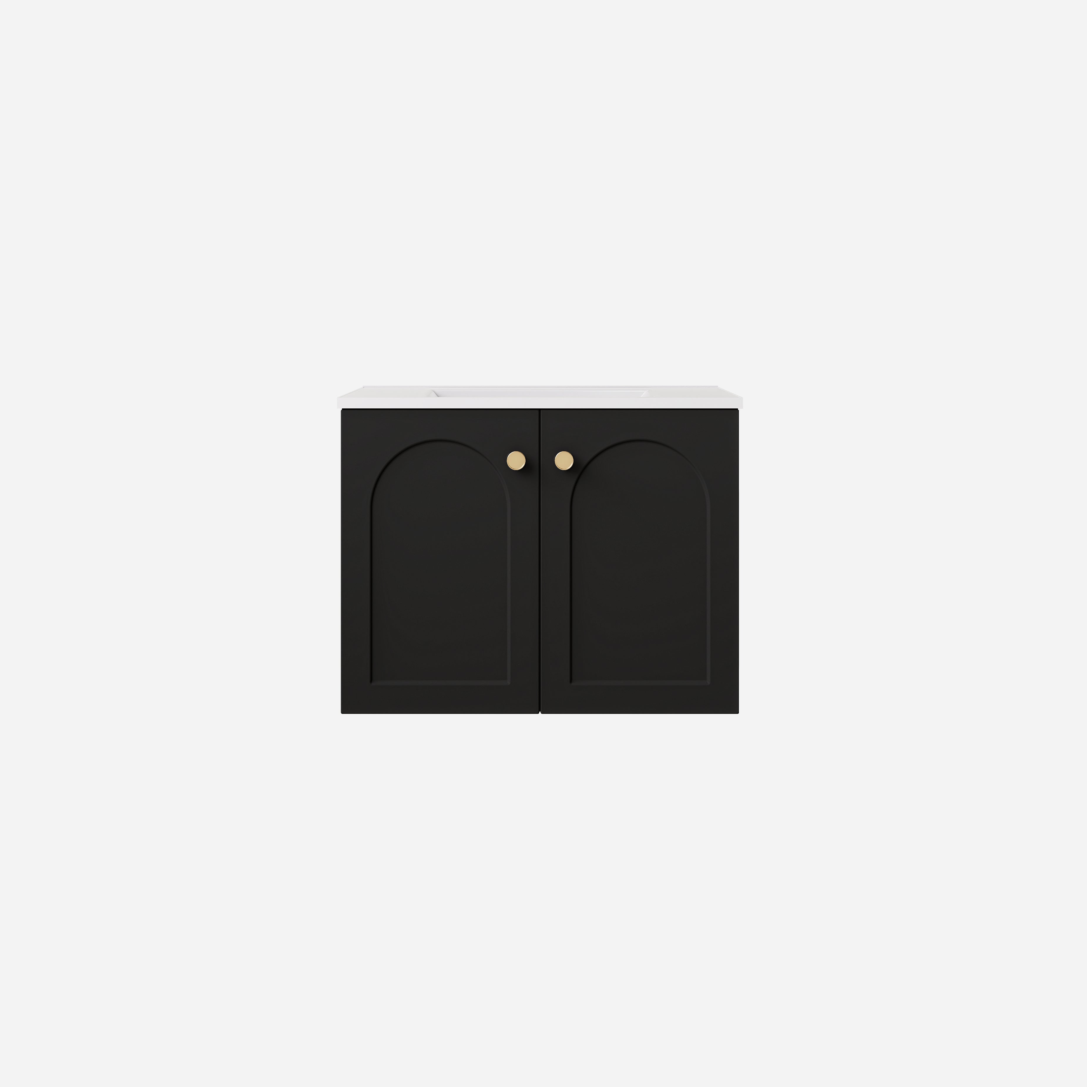 Chester Federation Wall Hung PVC Cabinet Matte Black