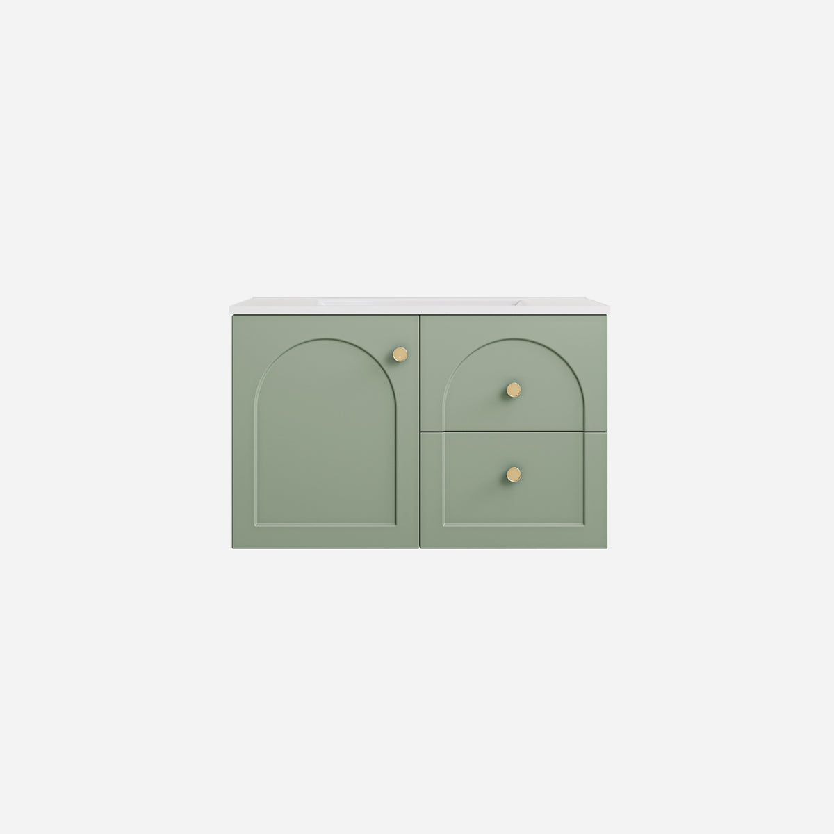 Chester Federation Wall Hung PVC Cabinet Olive Green