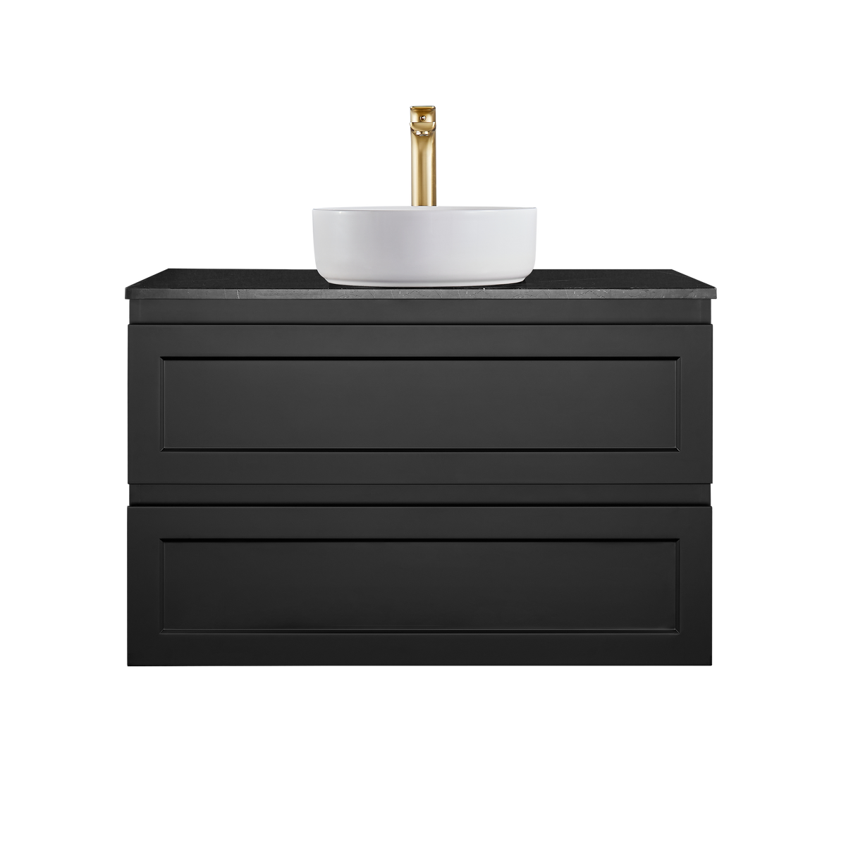 Fremantal PVC Waterproof Wall Hung Bathroom Vanity Matte Black