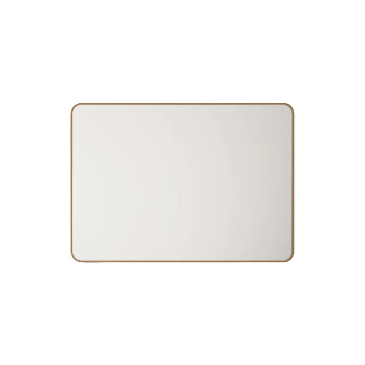 Aluminum Framed 1200mm Rectangular Mirror - Brushed Gold