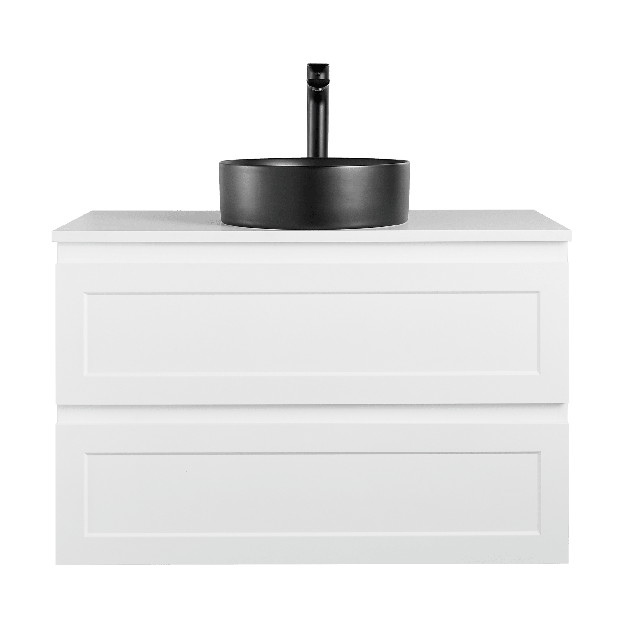 Fremantal PVC Waterproof  Wall Hung Bathroom Vanity  Matte White