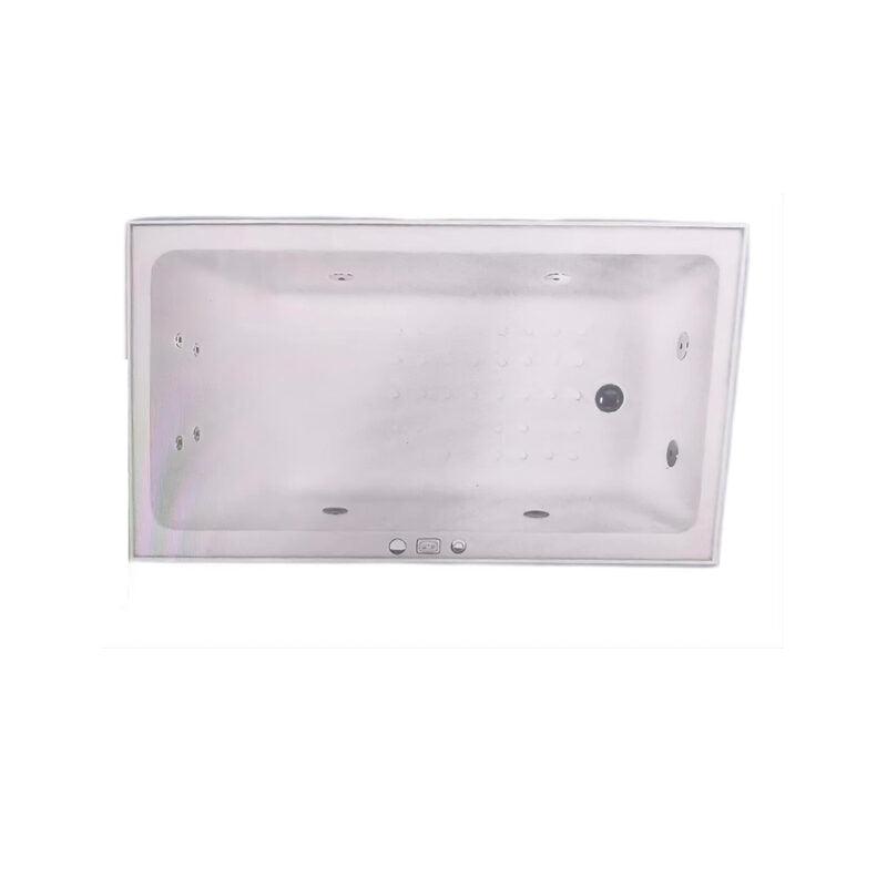 Grandismo 1400*820*520mm Gloss White Acrylic 6/10/12 Jets Drop in Spa Bath Tub - Living and Bathroom