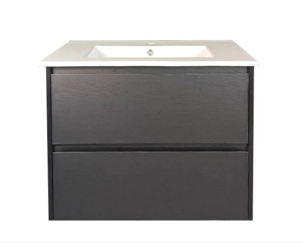 HERA 750mm Wall-Hung Vanity - Black Oak