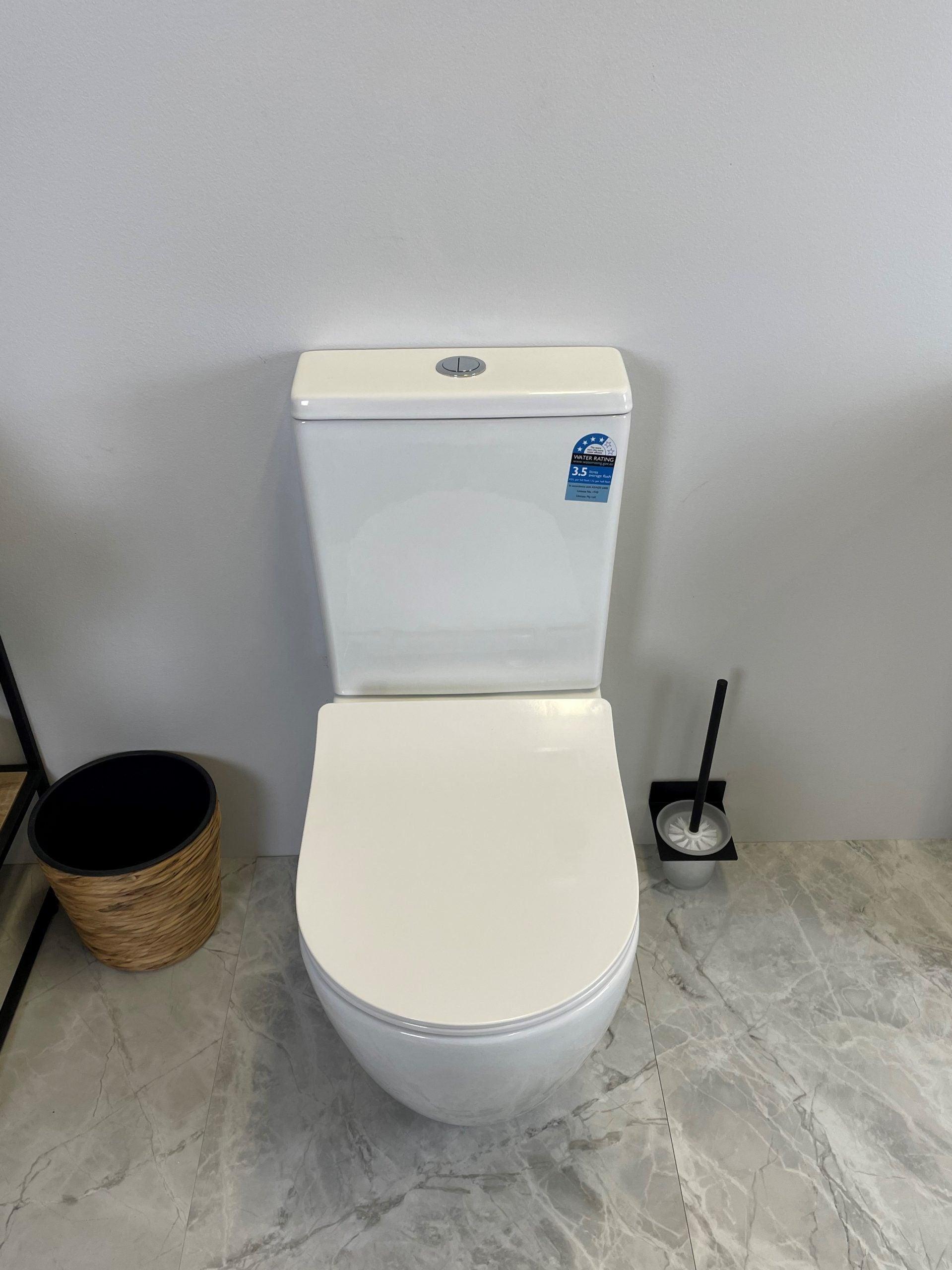 Hani Back To Wall Rimless Toilet Suite - Living and Bathroom