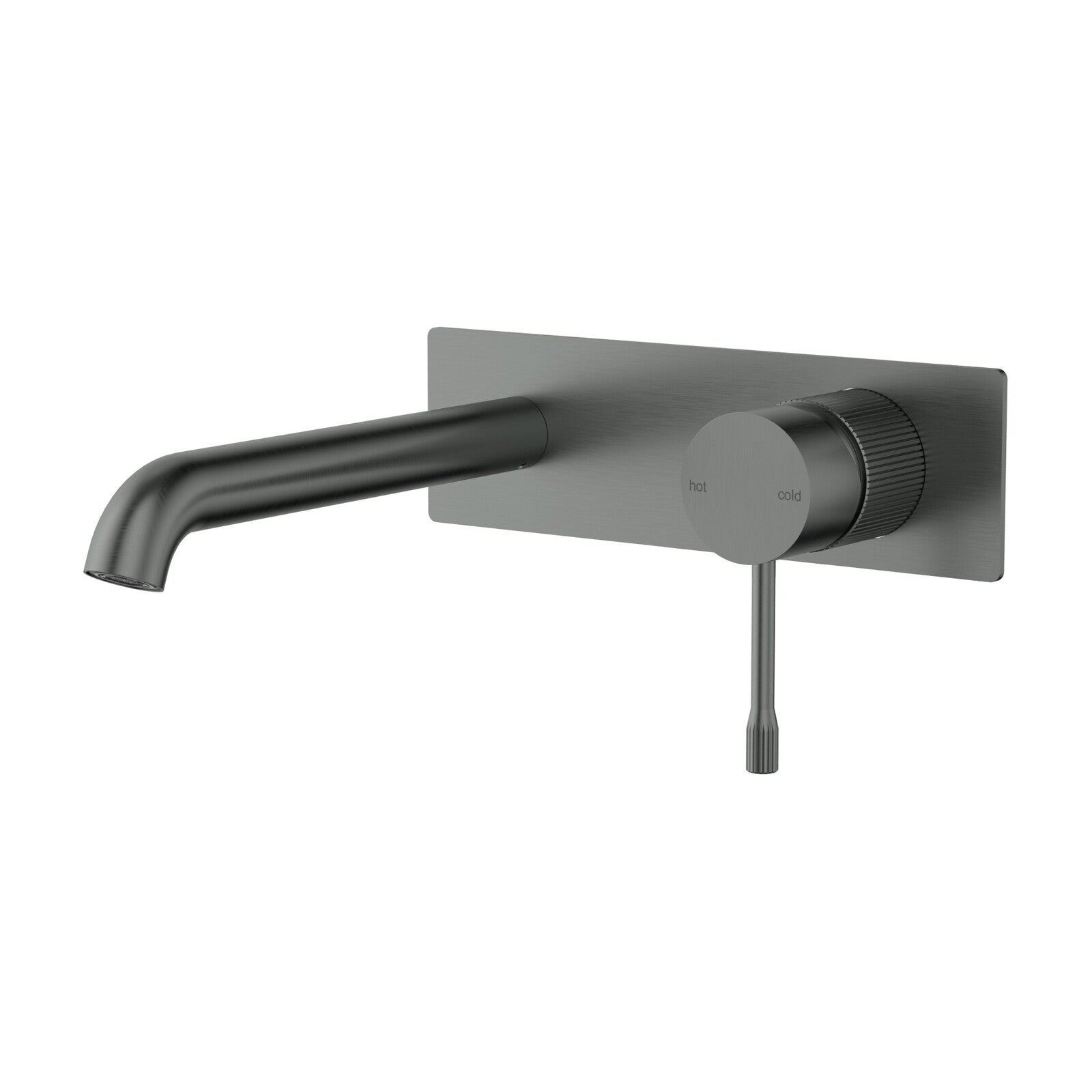 Ikon Linie Wall Mixer With Spout Gun Metal