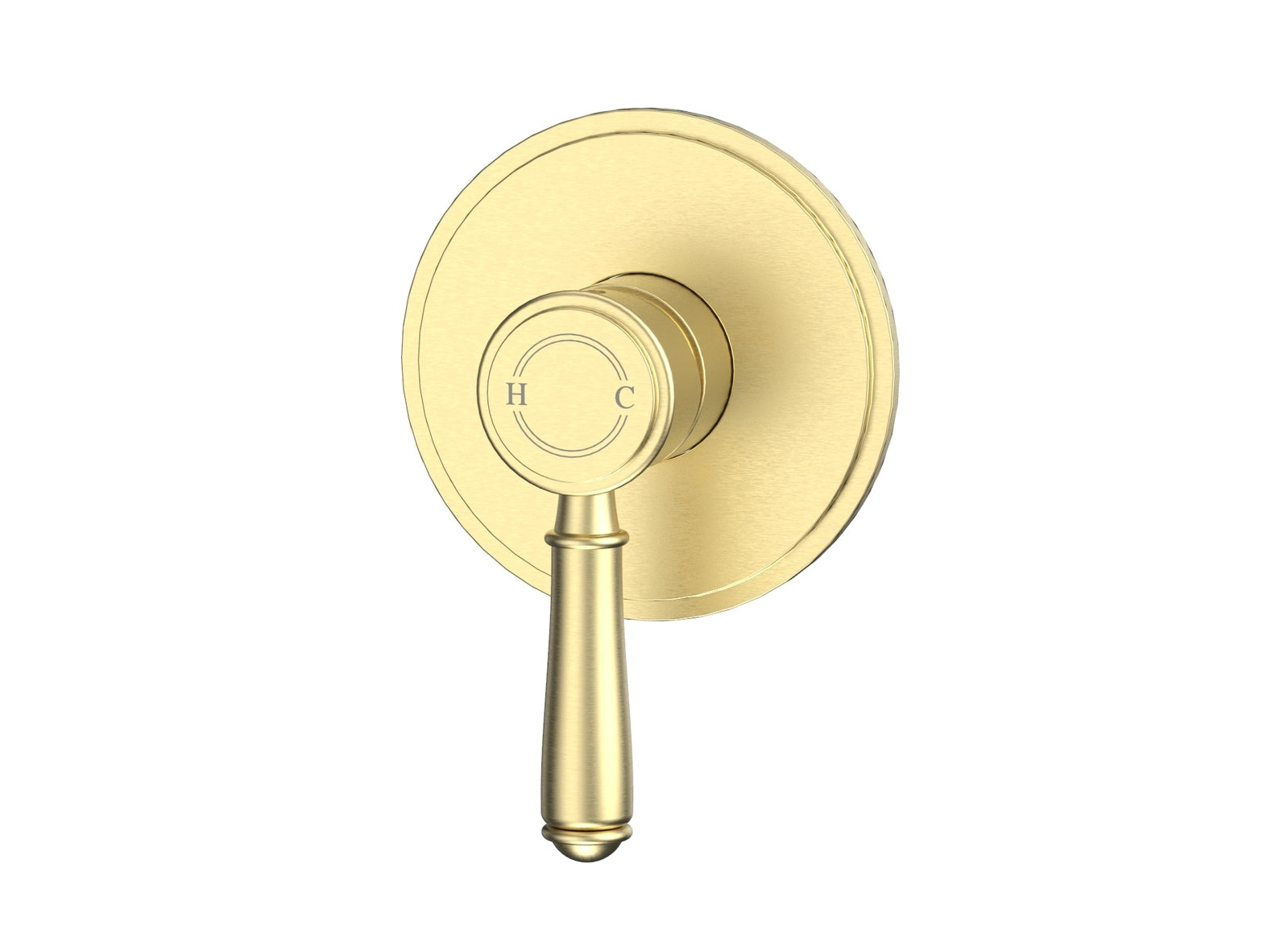 Ikon Clasico Wall Mixer Brushed Gold