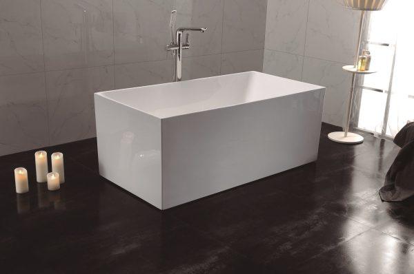 ORTA 1400mm Multi-Fix Freestanding Gloss White Bathtub - Living and Bathroom