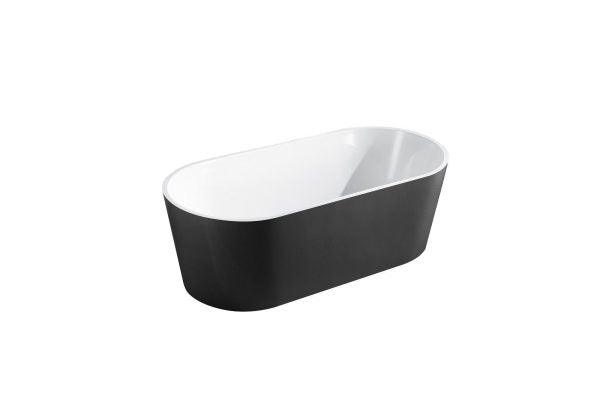 ISEO 1500mm Ultra-Slim Freestanding Gloss White Bathtub - Living and Bathroom