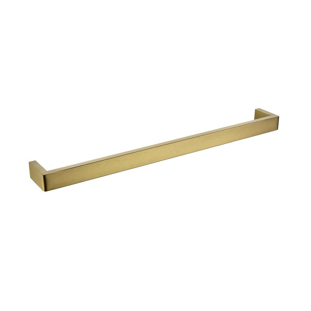 IVANO - 600mm Brushed Brass Single Towel Rail