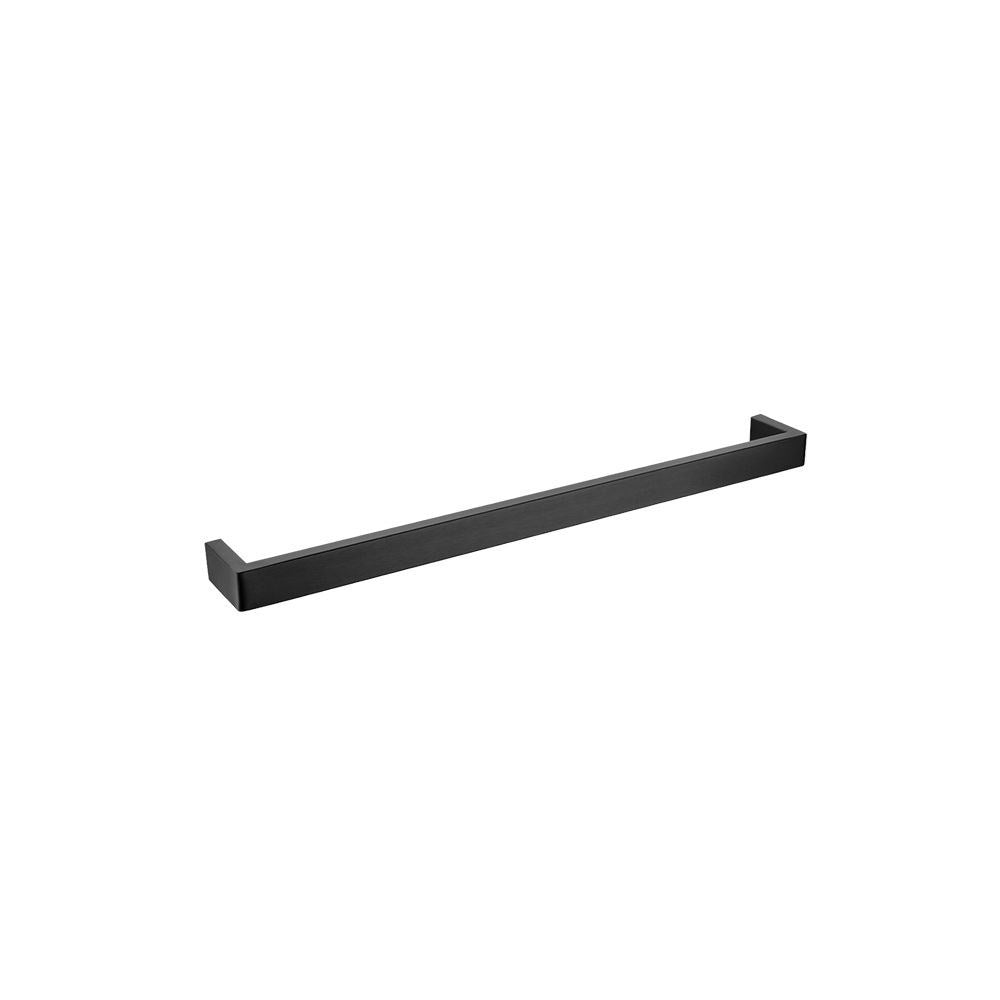 IVANO - 600mm Black Single Towel Rail