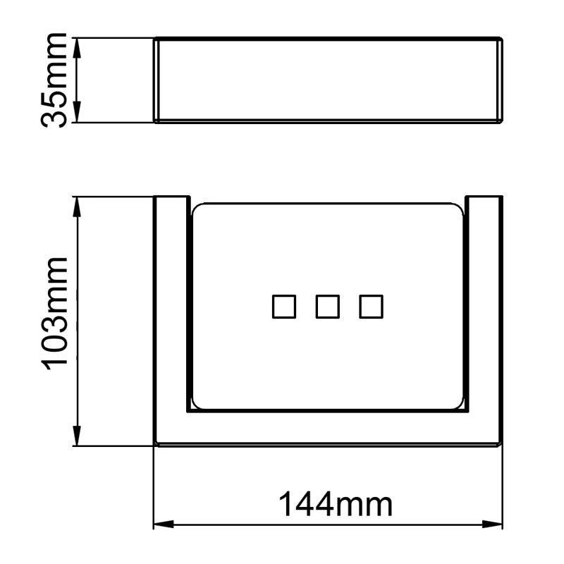 IVANO - Brushed Nickel Soap Dish