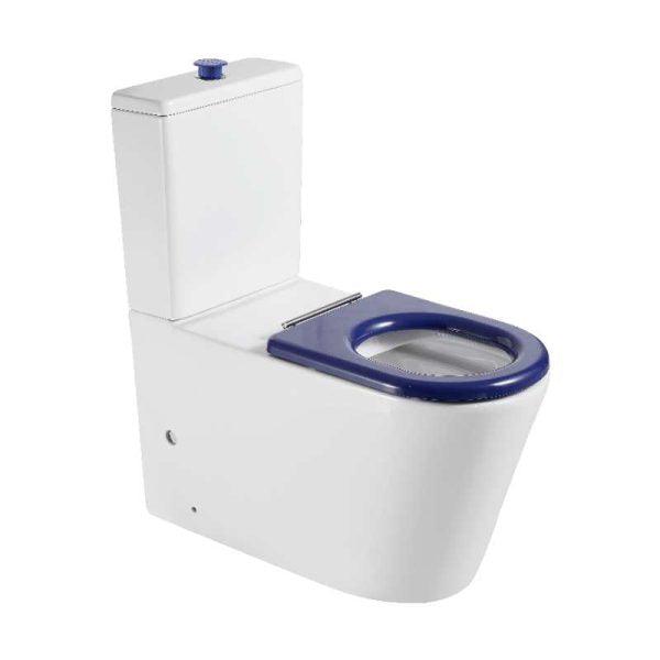 PANI CARE Rimless Accessible Toilet With Slim Duraplas seat cover - Living and Bathroom