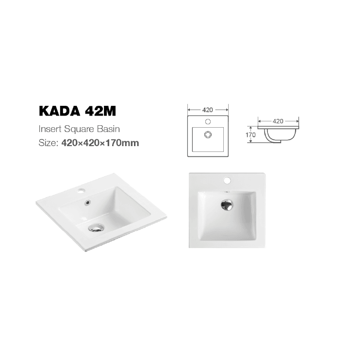 Kada 42M Insert Basin - Living and Bathroom