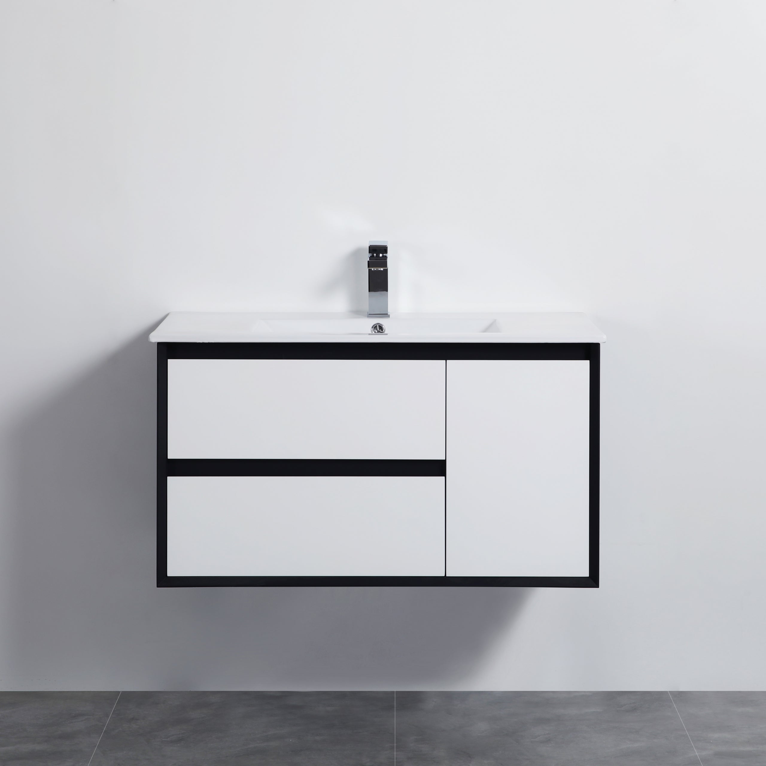 Petra PVC Wall Hung Bathroom Vanity White