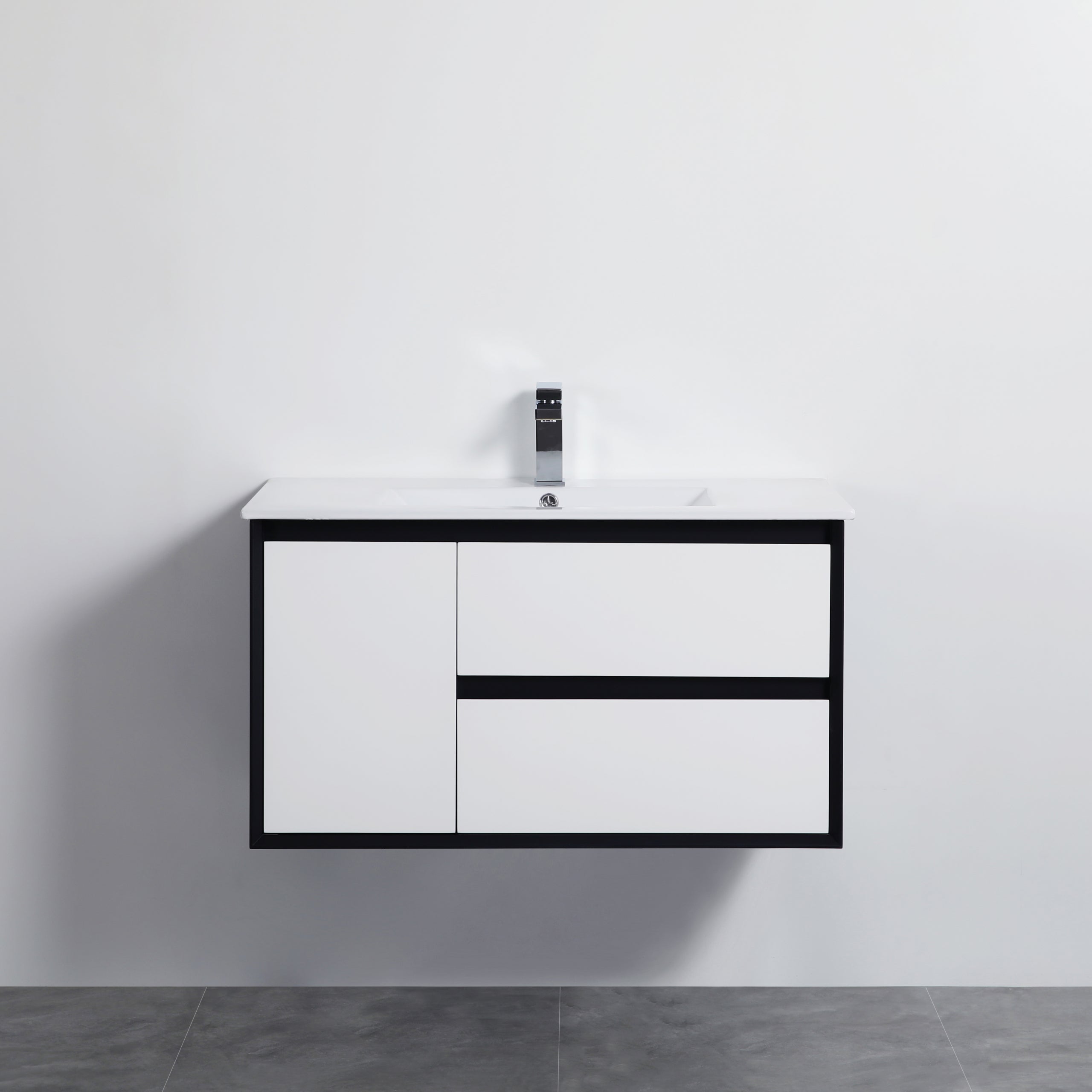 Petra PVC Wall Hung Bathroom Vanity White