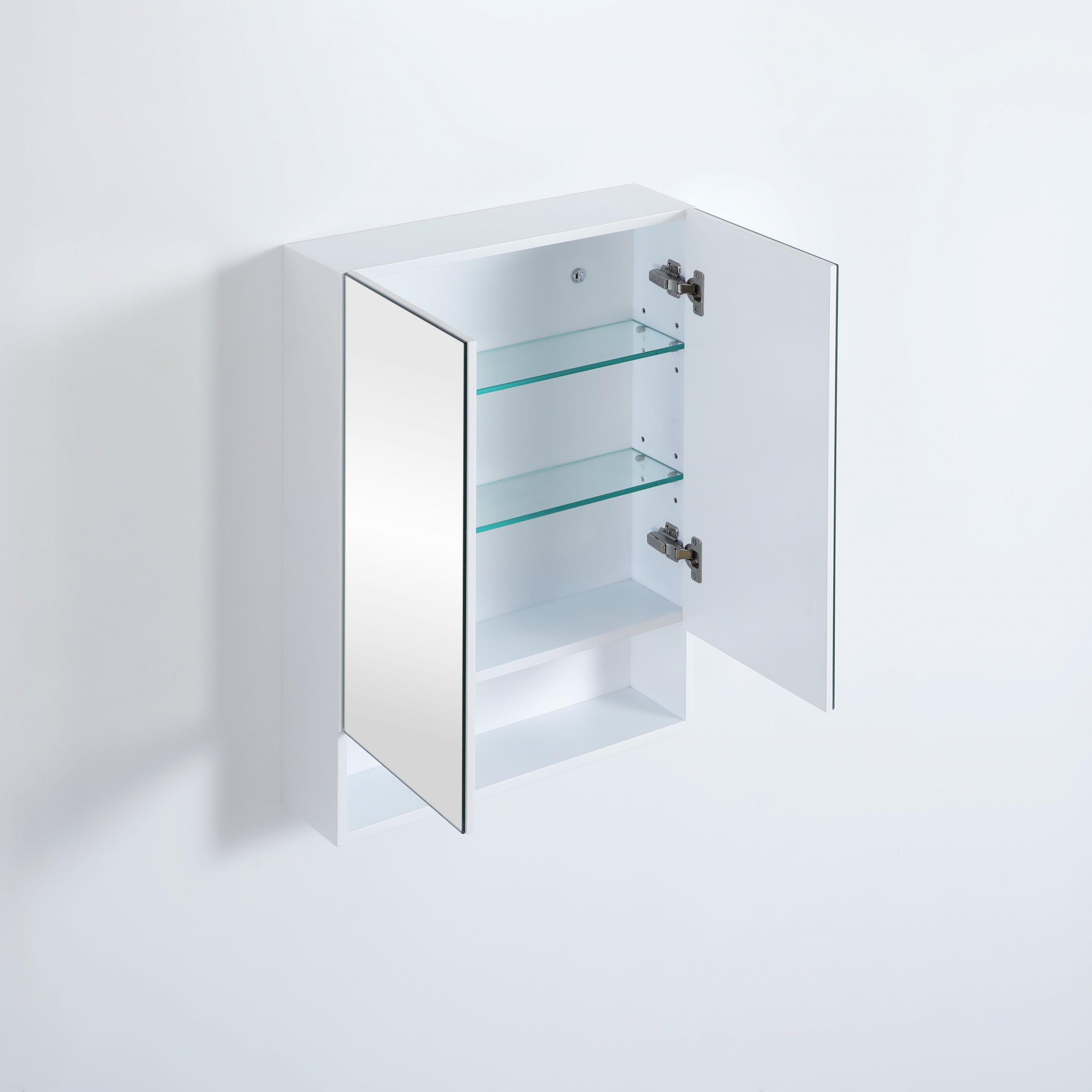 Fremantle PVC Shaving Cabinet With Open Shelf Matte White