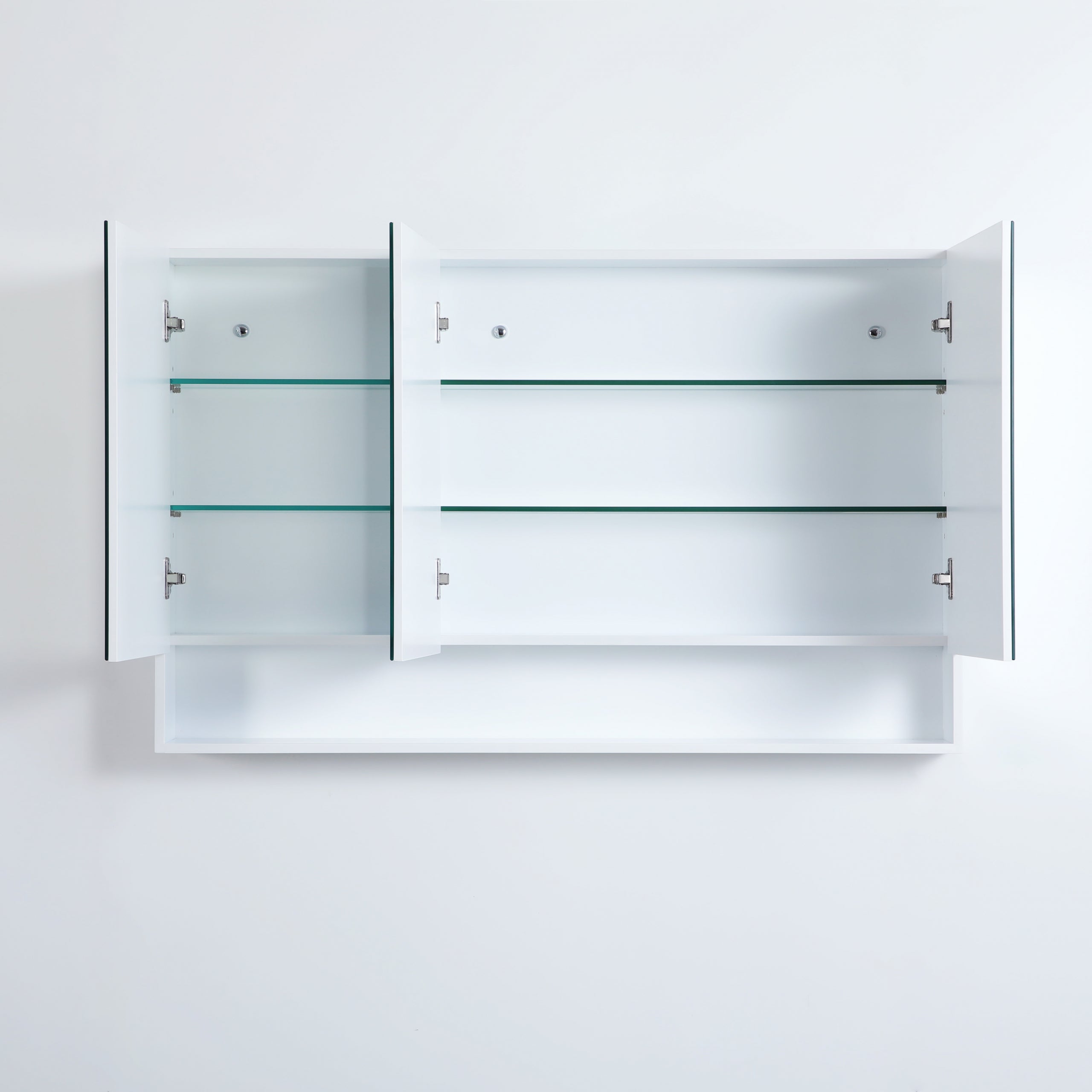 Fremantle PVC Shaving Cabinet With Open Shelf Matte White