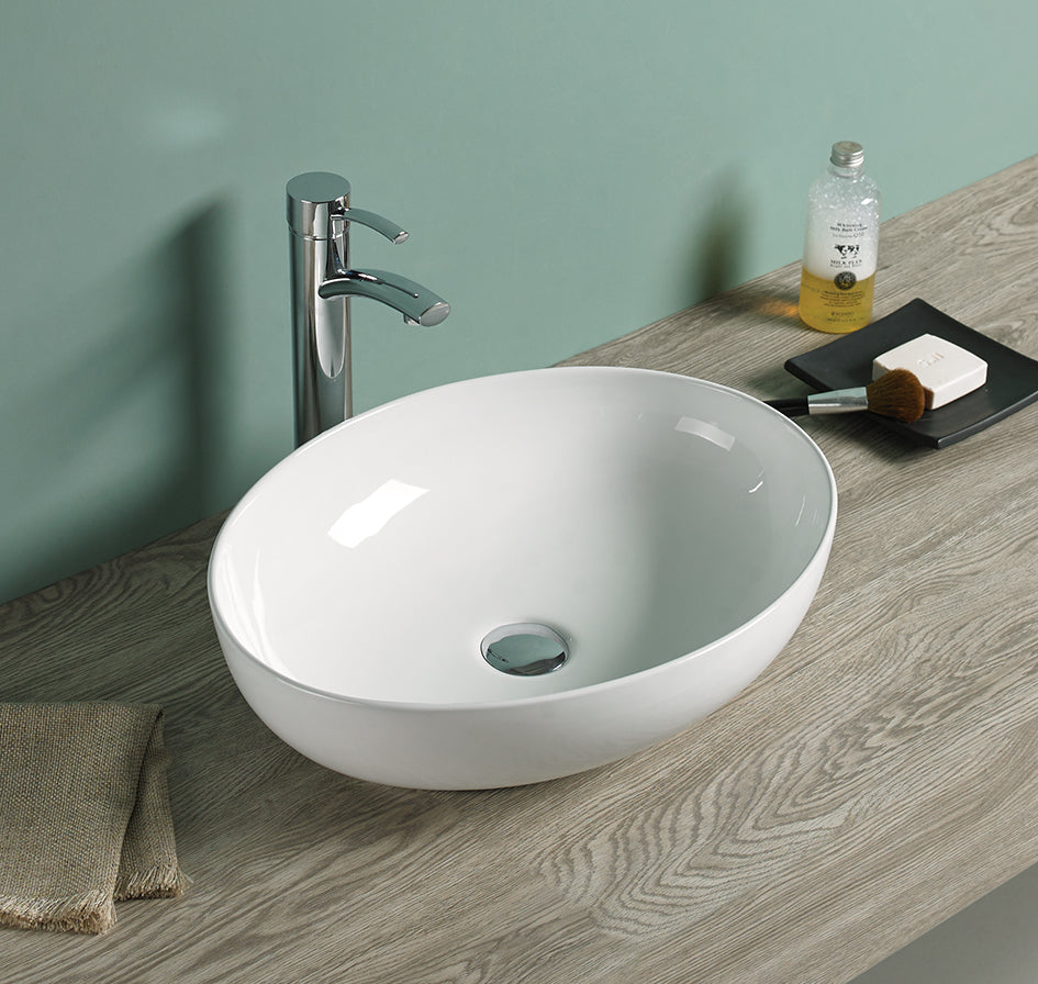 Carey Above Counter Basin 520*395*130 Gloss white