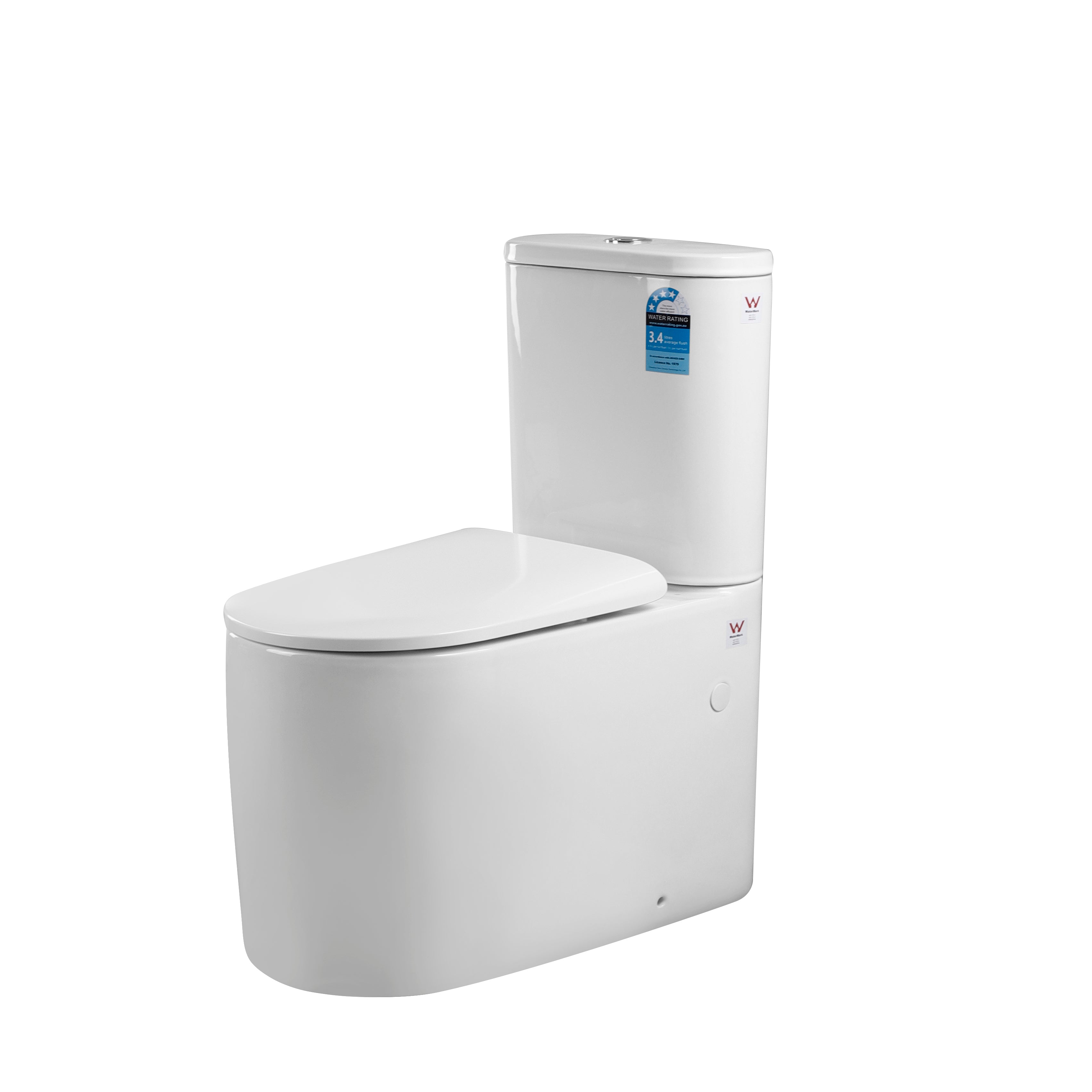 Devito Wall Faced Toilet Suite Tornado Rimless Quiet Flush