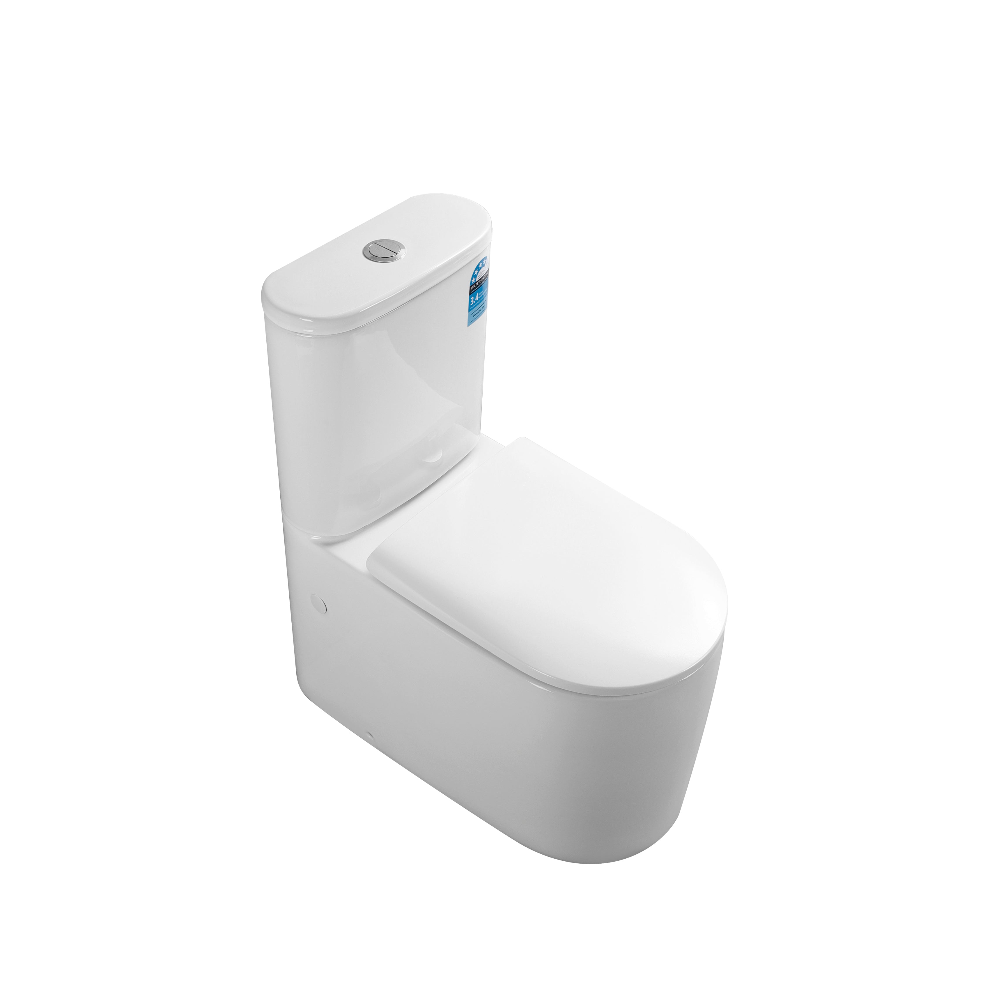 Devito Wall Faced Toilet Suite Tornado Rimless Quiet Flush