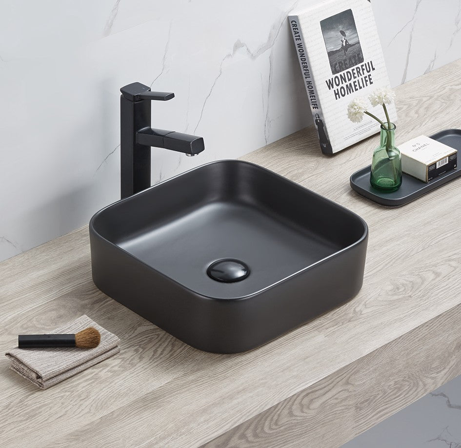 Ellips Above counter Basins 490*350*140 Matte Black