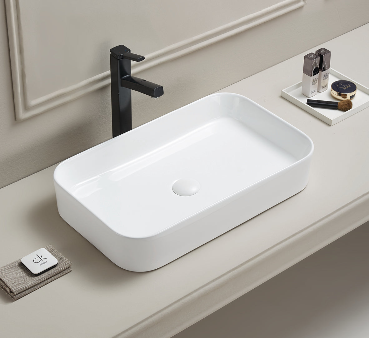 Kliff Above Counter Basin 605*375*113 Gloss White