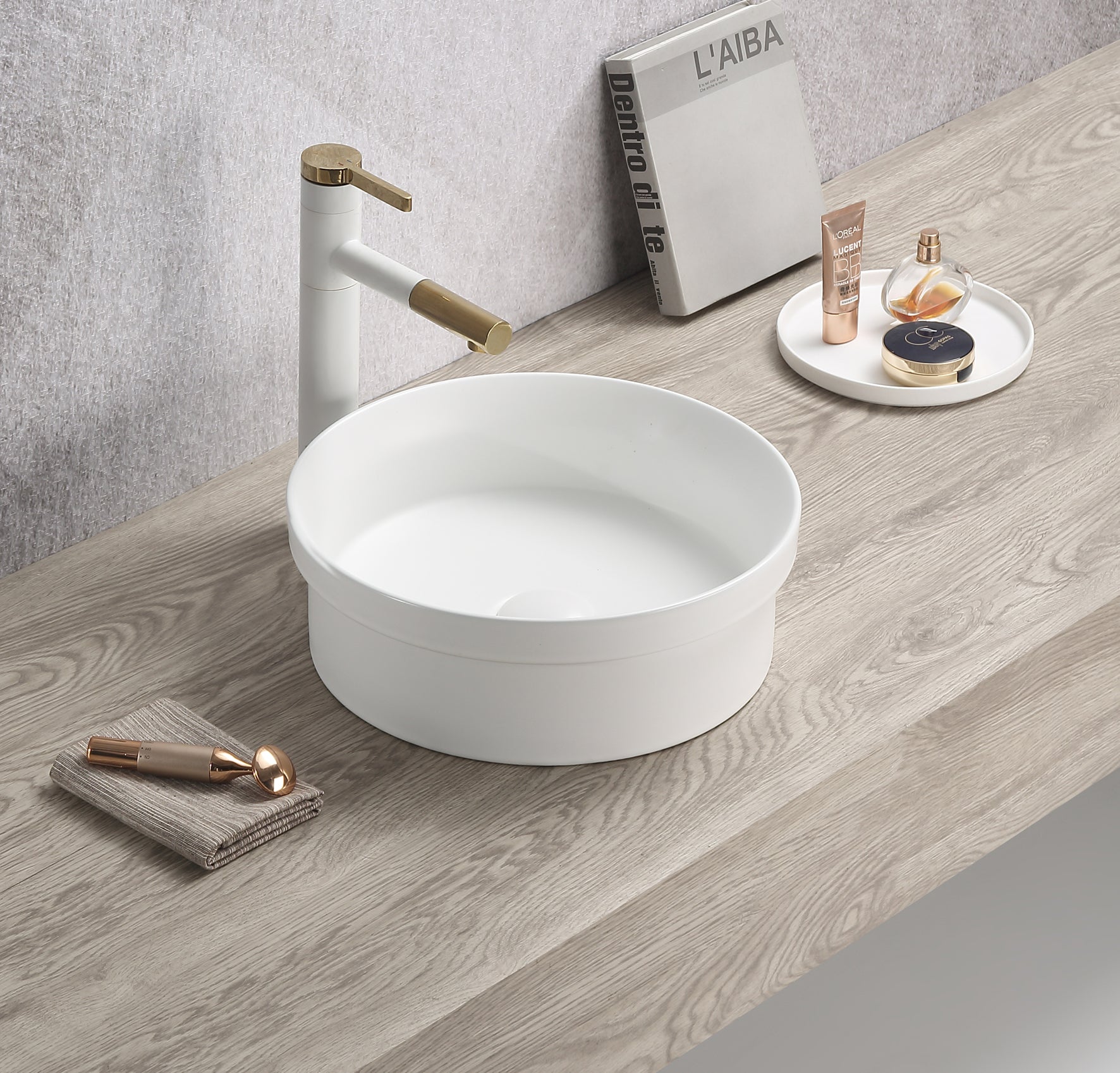 Olley Insert Art Basin 365*365*125 Gloss white