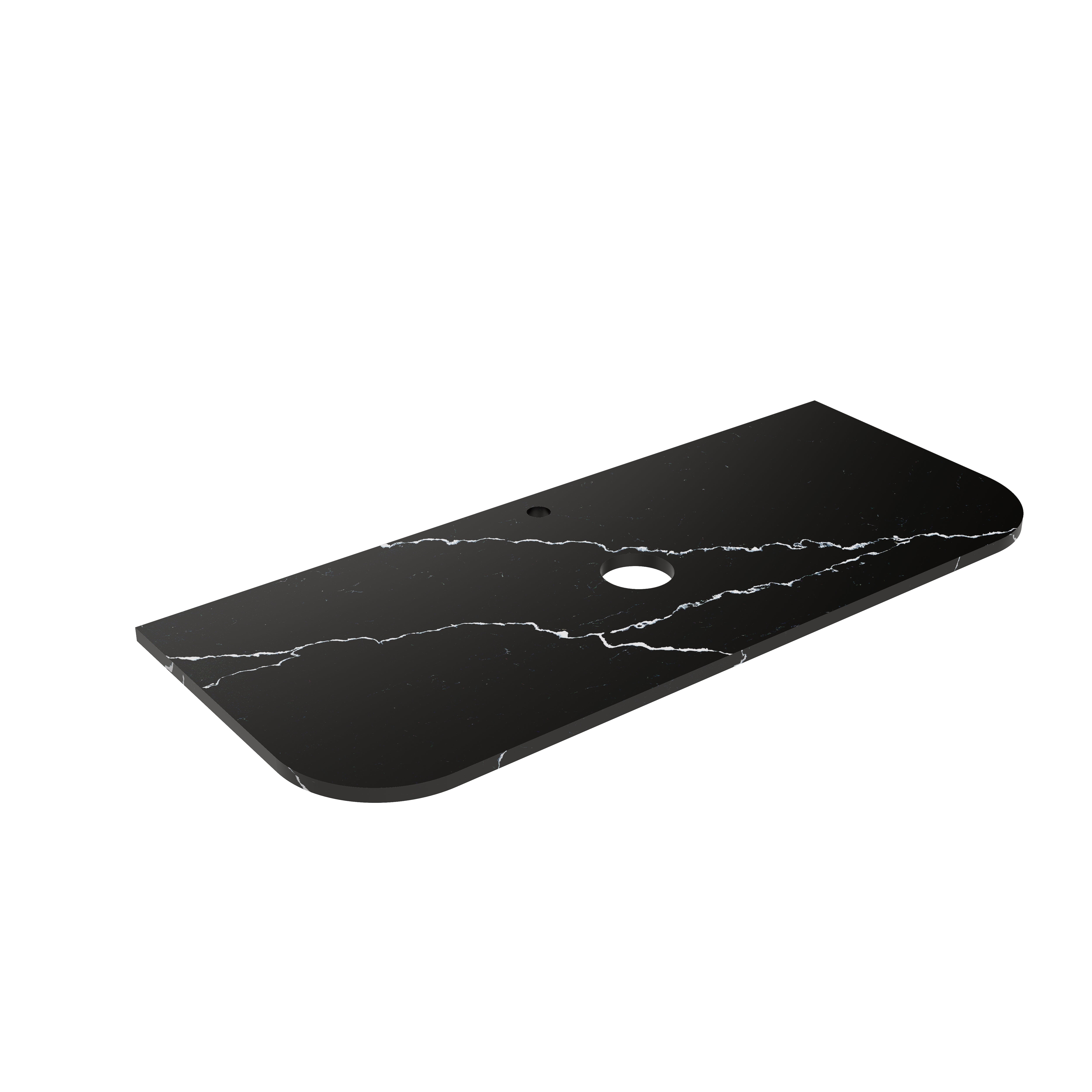 Calacatta Night Curve Zero Silica Engineer Stone Top