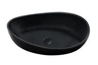 Waverton solid surface stone Above Counter Basin 600*370*190mm Matt Black