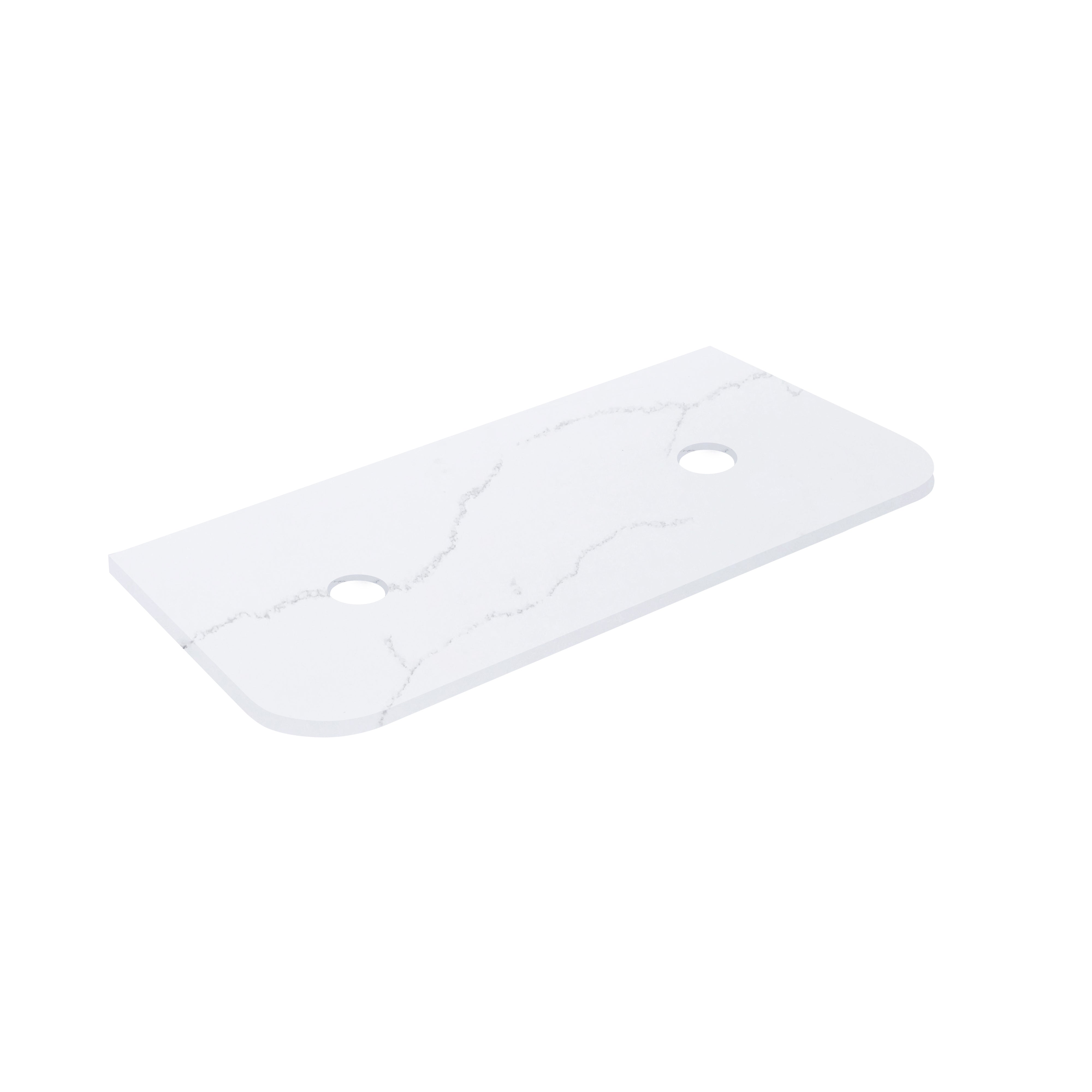 Calacatta Artic Curve Matte White  Solid Surface Stone Top