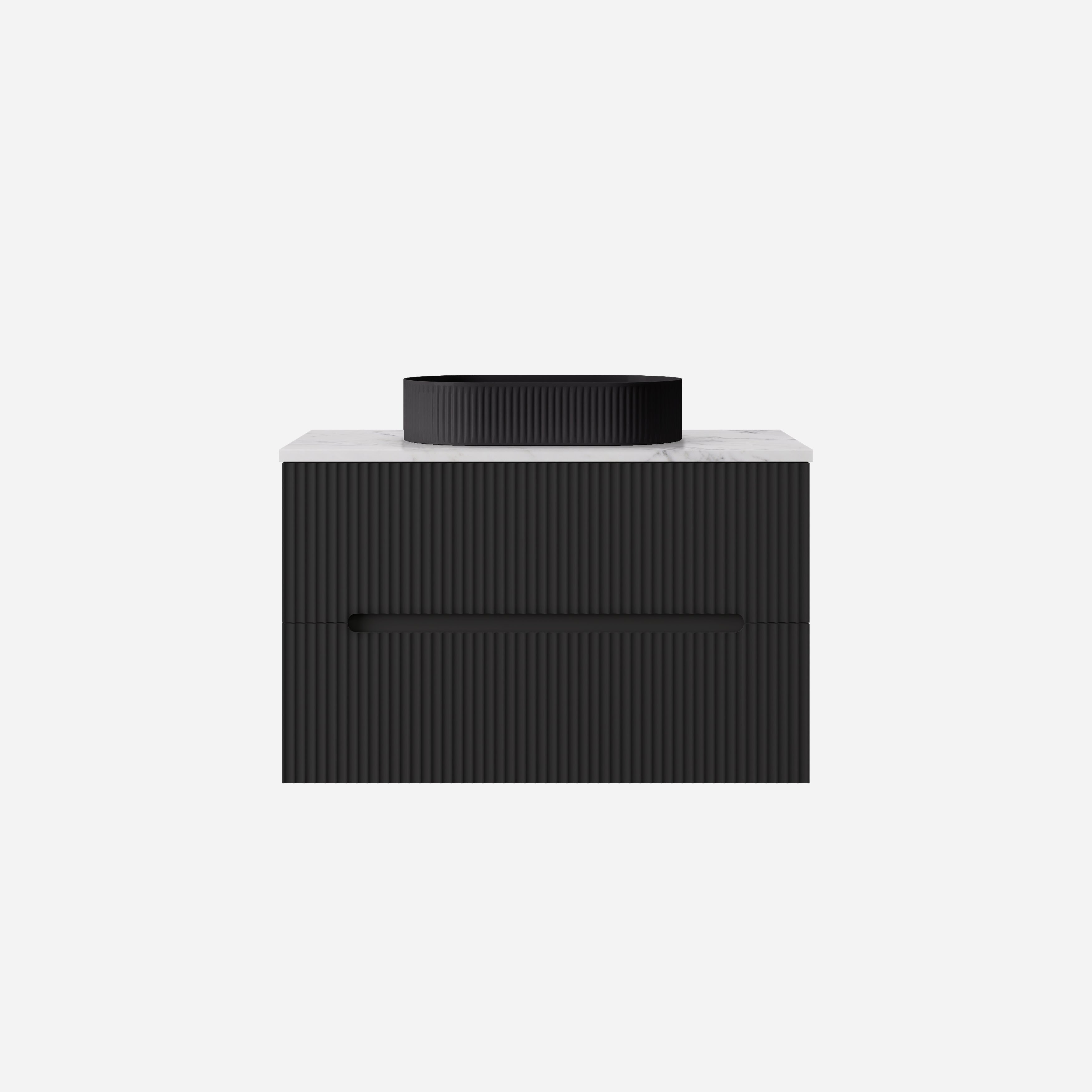Cabarita Morden Wall Hung PVC Cabinet Matte Black