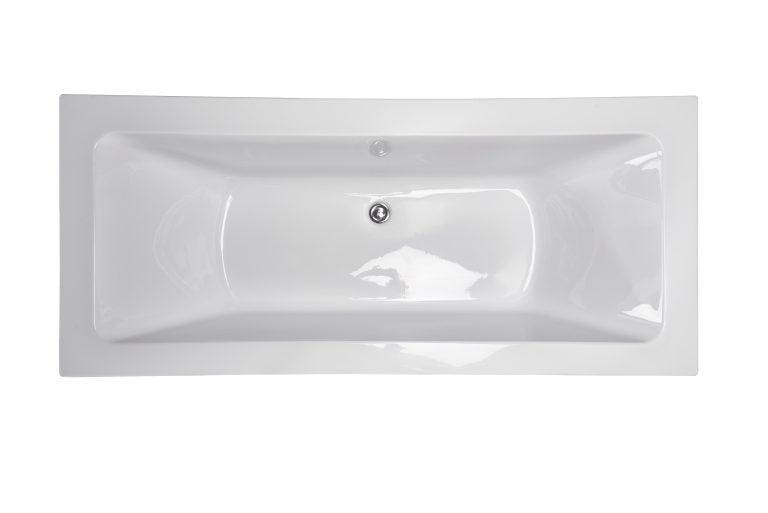 Mira 1700mm Embedded Bathtub – Gloss White - Living and Bathroom
