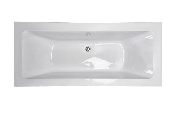 Mira 1700mm Embedded Bathtub – Gloss White - Living and Bathroom