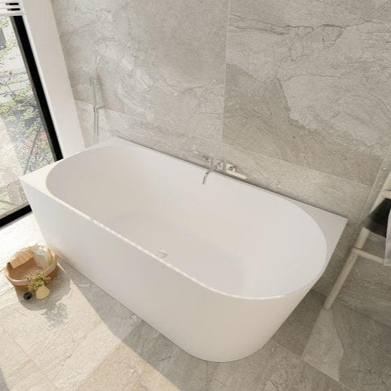 Nova Left-Hand Corner Gloss White Bathtub