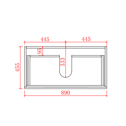 Stella PVC Wall Hung Bathroom Vanity Oak