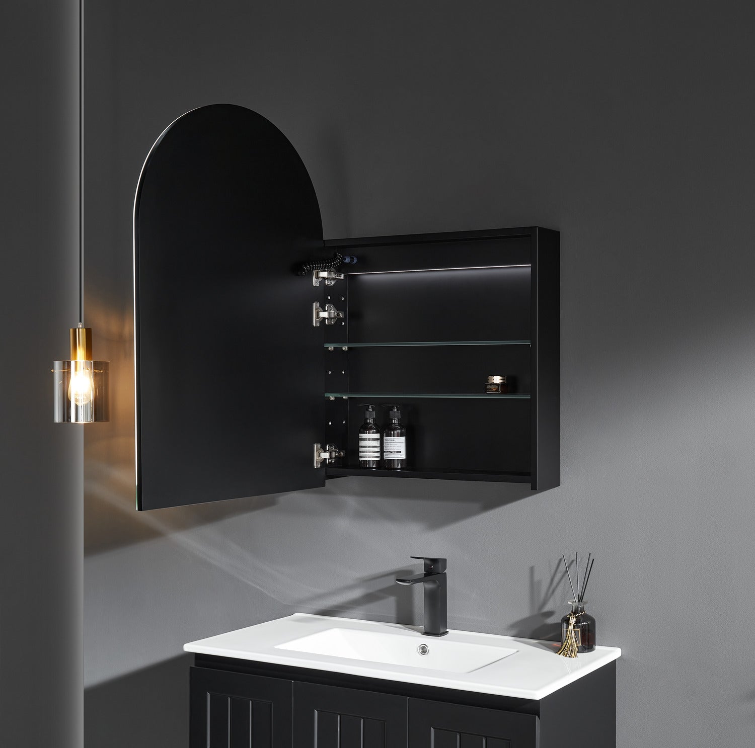 Olivia LED Shaving Cabinet 600*900*155mm