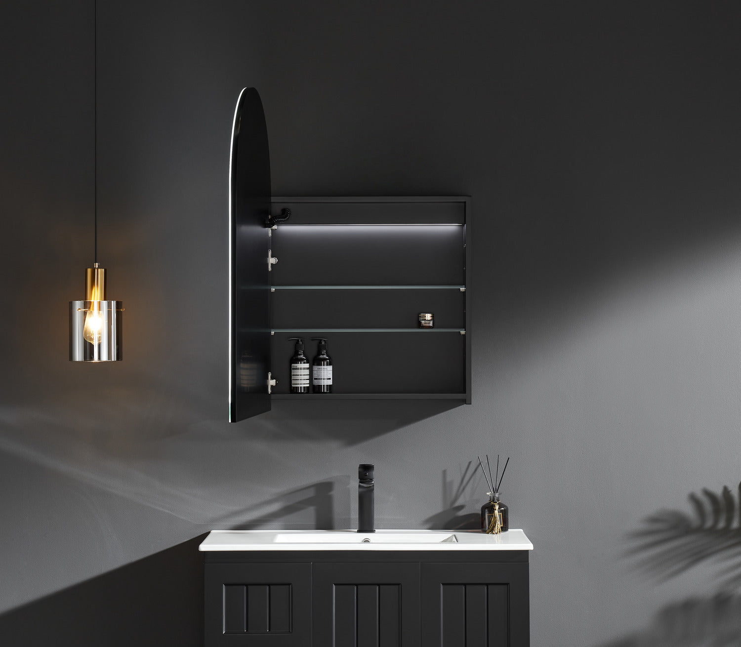 Olivia LED Shaving Cabinet 600*900*155mm