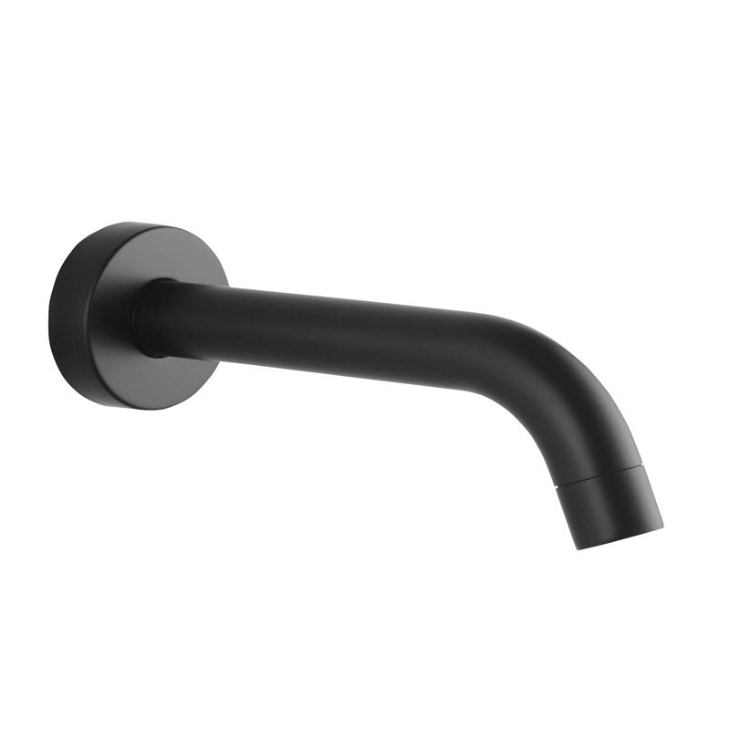 LUCID PIN Series Round Black Bathtub/Basin Wall Spout