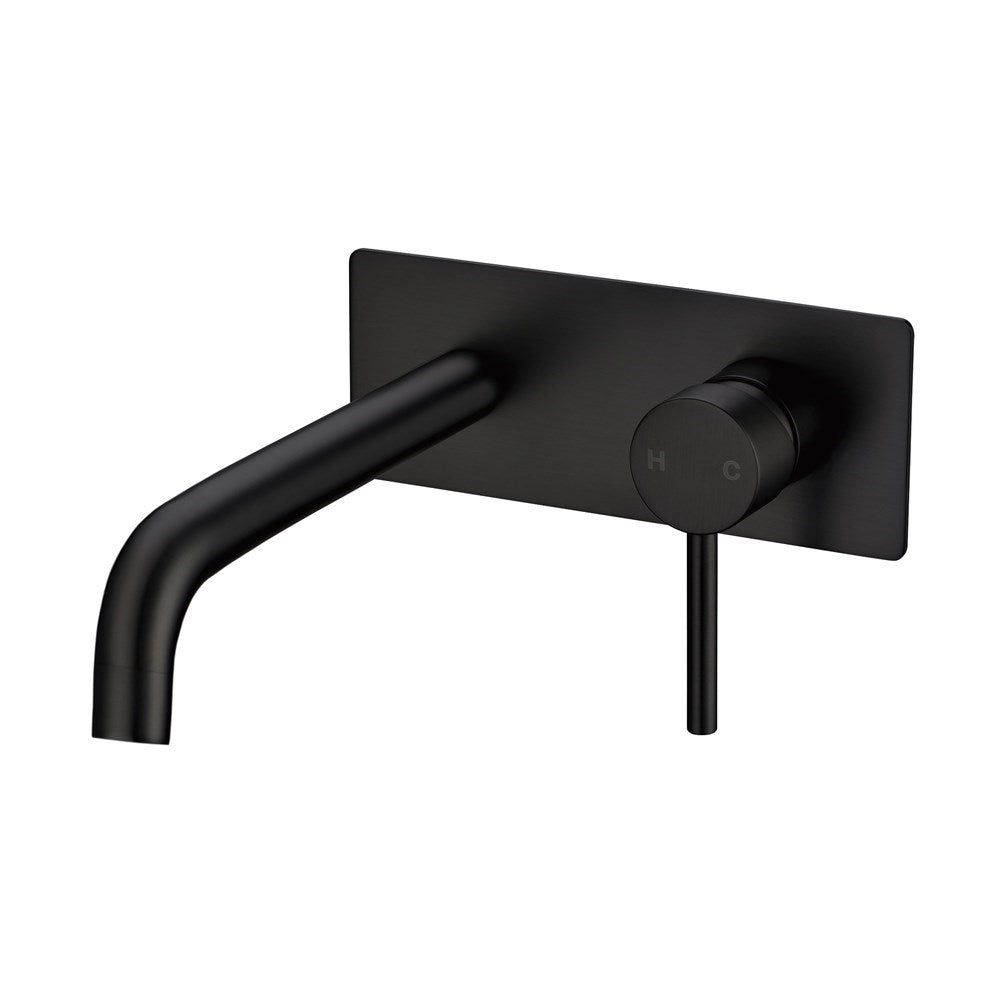 Lucid Pin Series Round Wall Basin/Bath Mixer Spout Set