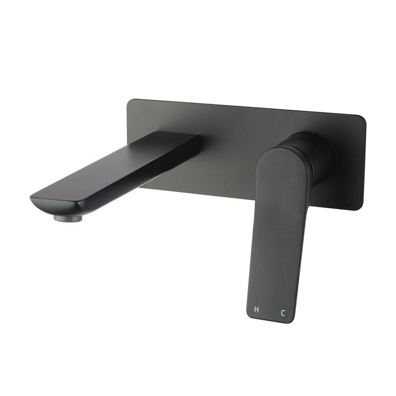 RUSHY Series Square Wall Basin/Bath Mixer Spout Set