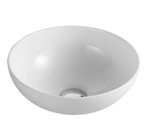 Ultra Slim Gloss White Fine Ceramic Above Counter Basin 325*325*140mm