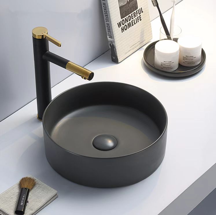 Dark Matt Grey Above counter basin 352*352*112mm