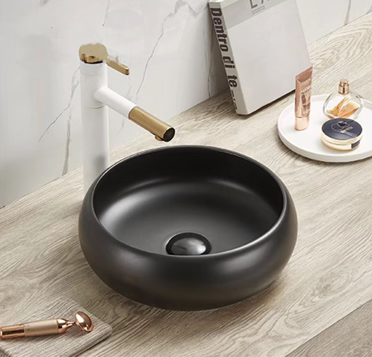 Matte Black above counter basin 370*370*110mm