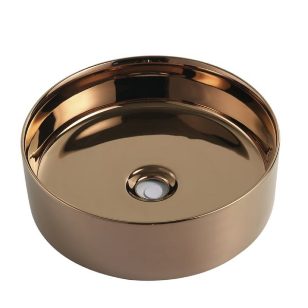 Rose Gold Above counter basin 360*360*120mm