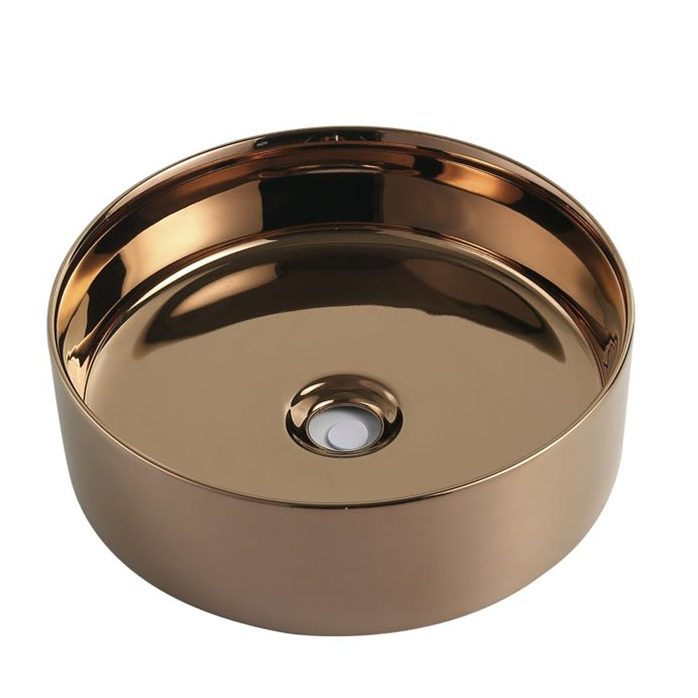 Rose Gold Above counter basin 360*360*120mm