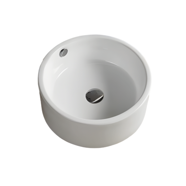 Gloss white above counter basin 360*360*150mm