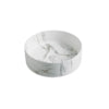 Matte White Marble Above counter basin Size: 394*394*115mm